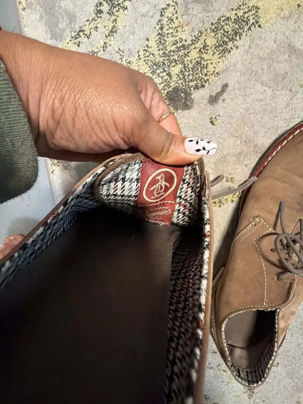 Original Penguin Men's Brown Suede Oxford Shoes